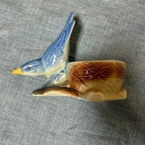 Vintage Ceramic Bluebird Planter | Mid Century Decor